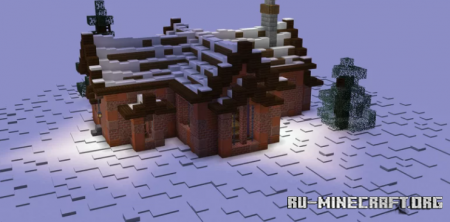  Small Cozy Winter Cabin  Minecraft