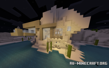 Скачать Modern Desert Survival Map для Minecraft PE