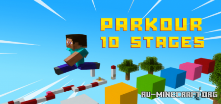 ������� 10 Stages Parkour ��� Minecraft PE