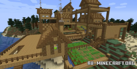 ������� Oceanside Woodland Village ��� Minecraft