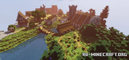 ������� Massilia village in the sky ��� Minecraft