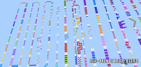  Rainbow Parkour by 3 little brothers  Minecraft PE