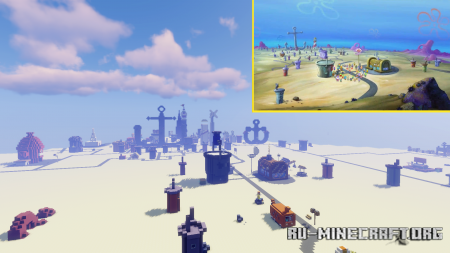  Bikini Bottom Faithful Recreation  Minecraft