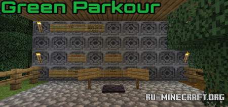  Green Parkour V0.1 by MrCreeperManYT  Minecraft PE