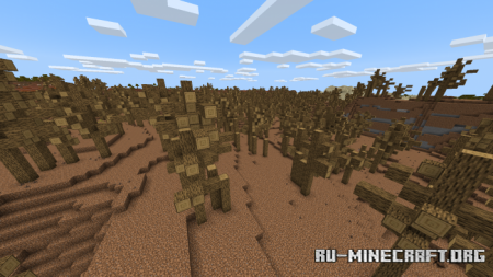 Скачать Wasteland Biome для Minecraft PE 1.17