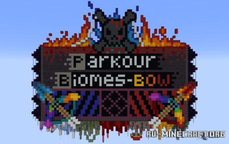 ������� Parkour Biomes Bow ��� Minecraft
