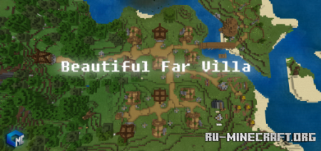  Beautiful Far Villa (Map)  Minecraft PE