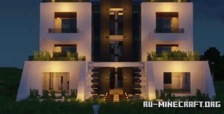  Terrace Modern House  Minecraft