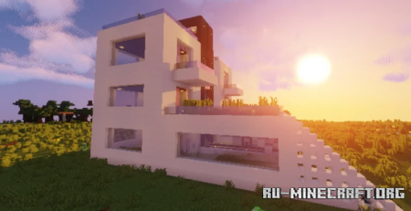  Terrace Modern House  Minecraft