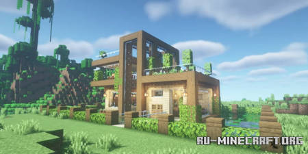������� Modern Wooden House by TechnoKing ��� Minecraft