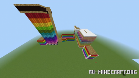 ������� Super Rainbow Parkour ��� Minecraft PE