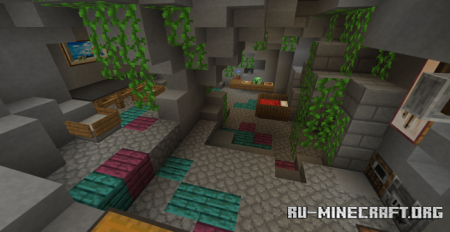  Base Inside The Mountain (Map)  Minecraft PE