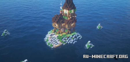  Simple Island With A House by FullySpaced  Minecraft