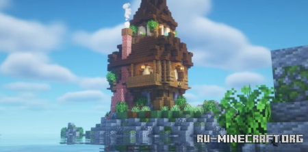  Simple Island With A House by FullySpaced  Minecraft