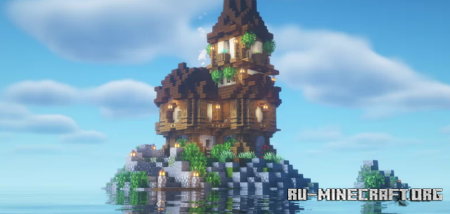  Simple Island With A House by FullySpaced  Minecraft