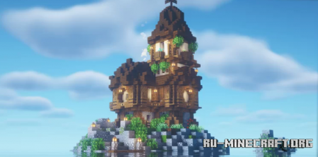  Simple Island With A House by FullySpaced  Minecraft