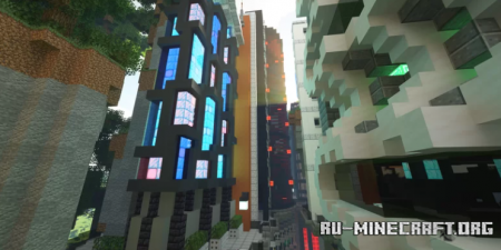 Скачать Cyberpunk City Project by master-builder75 для Minecraft
