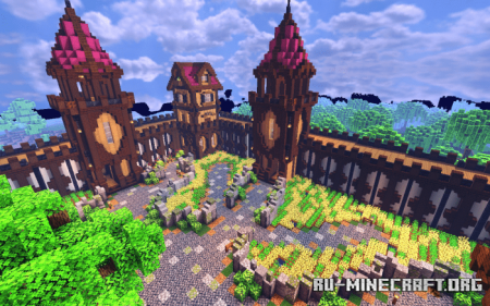  Medieval Fortress Map by EndXenoc  Minecraft PE