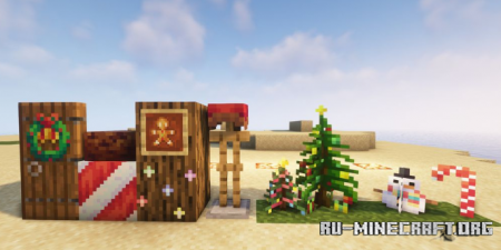 Скачать Christmas Decorations для Minecraft 1.18