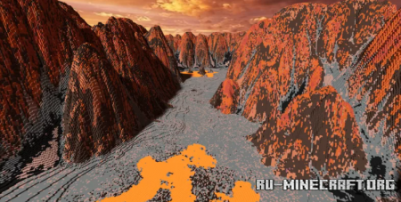 ������� 2000x2000 - Custom Map - Magmatic Canyon ��� Minecraft