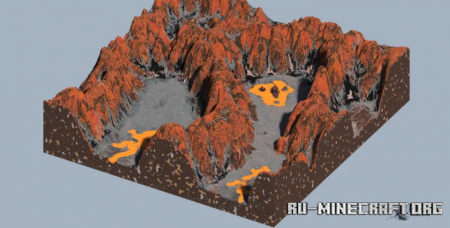 ������� 2000x2000 - Custom Map - Magmatic Canyon ��� Minecraft