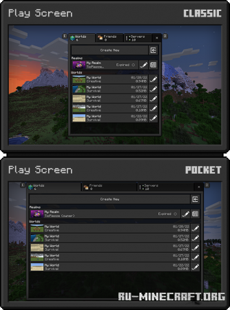 Скачать Dark Mode by TioPiesze для Minecraft PE 1.18