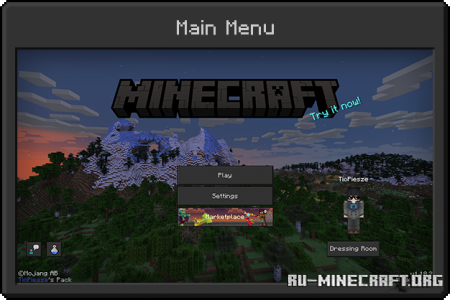 Скачать Dark Mode by TioPiesze для Minecraft PE 1.18