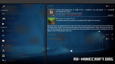 Скачать Little Nightmares II GUI для Minecraft PE 1.18