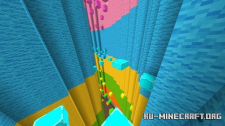 ������� Rainbow Surf Parkour Remake ��� Minecraft PE