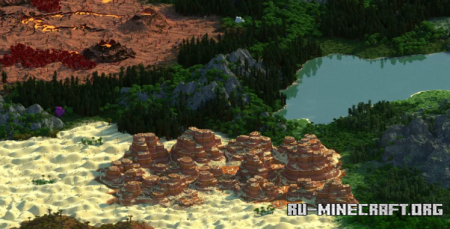 ������� Reziersk - 8000x8000 ��� Minecraft