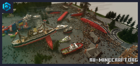 ������� Tsunami Wave Hits The Coast ��� Minecraft PE