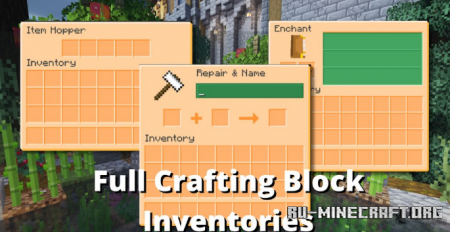 Скачать Orange GUI and Hotbar для Minecraft 1.18