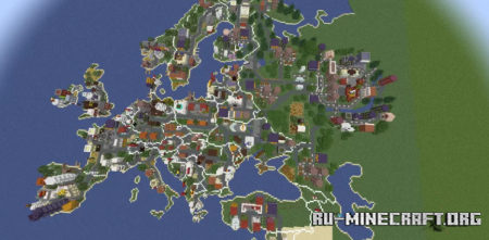 ������� Europe Map by Rianonau ��� Minecraft