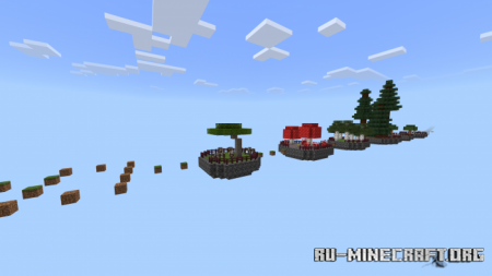 Скачать Parkour Islands by ExamineCat для Minecraft PE