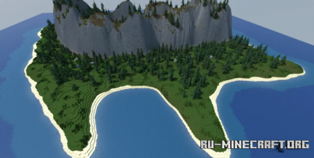  Mountain Range Island  Minecraft