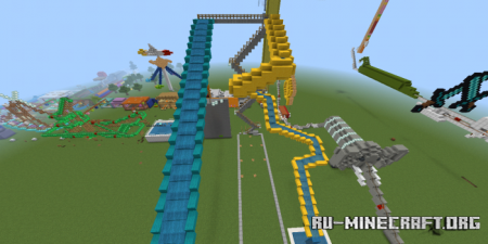 ������� Mountain Park (Roller Coaster) ��� Minecraft PE