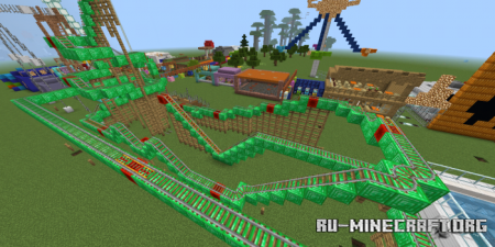 ������� Mountain Park (Roller Coaster) ��� Minecraft PE