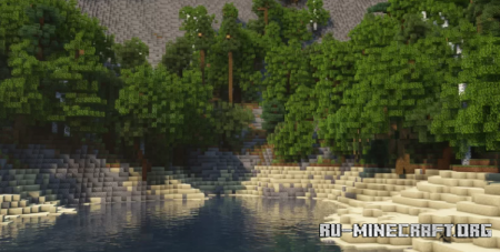 Large Mountain With Trees & Snow - JaMaps  Minecraft