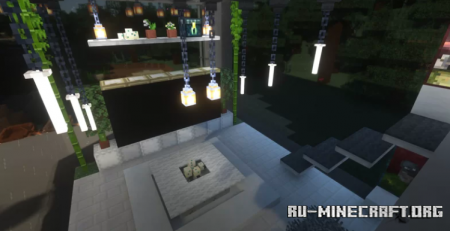  Riverside Modern House With Yacht by Cyberbug  Minecraft