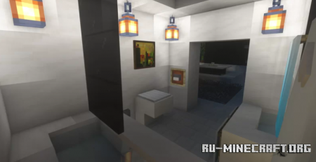  Riverside Modern House With Yacht by Cyberbug  Minecraft