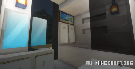  Riverside Modern House With Yacht by Cyberbug  Minecraft