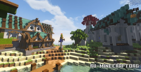  Elven Town - Map  Minecraft