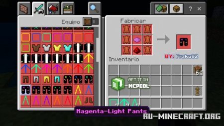 Скачать Dynamic-Light Armor для Minecraft PE 1.19