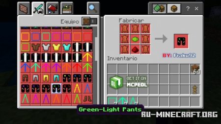 Скачать Dynamic-Light Armor для Minecraft PE 1.19