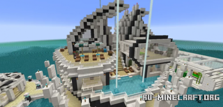 ������� Lotus - Futuristic Ocean Mansion ��� Minecraft