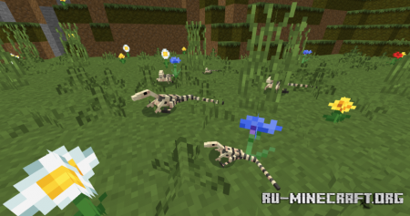  Prehistoric Vanilla (Pteranodon, Mononkyus, Compsognathus)  Minecraft PE 1.19