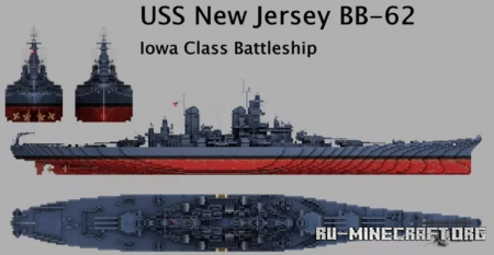  USS New Jersey 1944  Minecraft