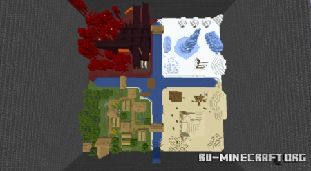  Hide N seek map 4 biomes By_Dream  Minecraft
