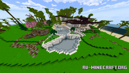  Modern Island with Modern House  Minecraft PE
