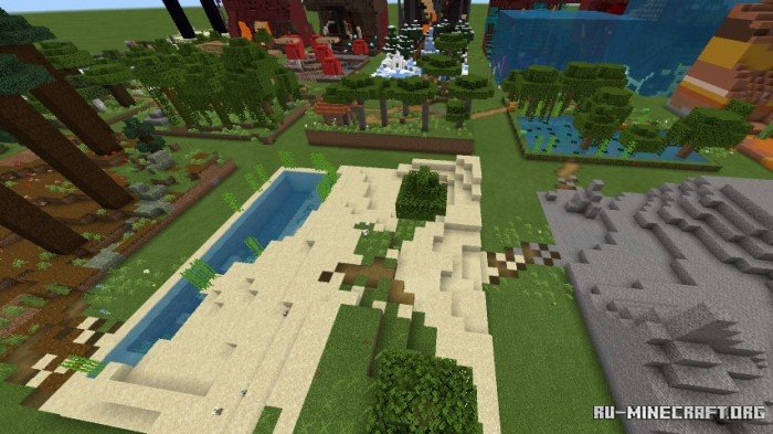 Скачать Biome Texture Test Map by redstonegames для Minecraft PE